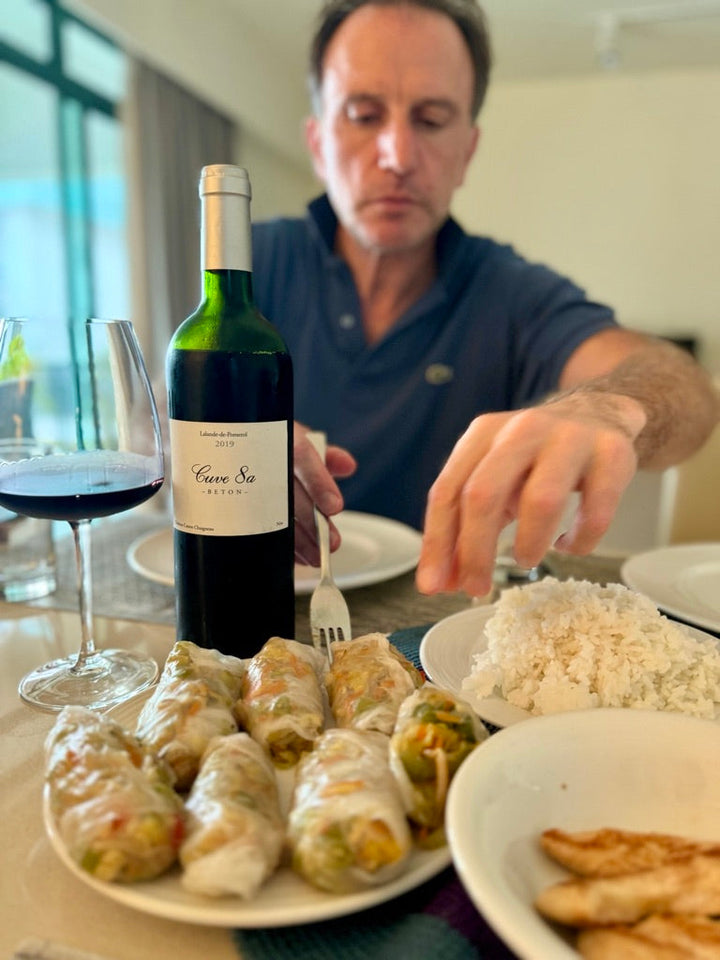 Fresh pairing: veggie Summer Rolls & Cuve 8a 2019 (Magnum)